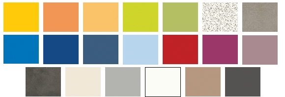 Partitioning colour chart