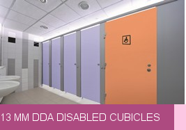 10 or 13 mm DDA disabled cubicles