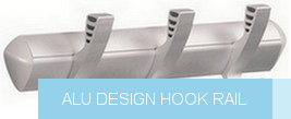 Alu design hook rail